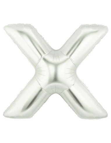 PALLONE MYLAR LETTERA " X " ARGENTO - L'Officina delle feste
