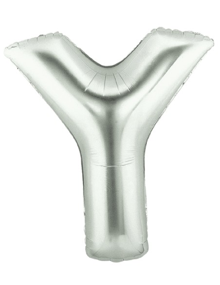 PALLONE MYLAR LETTERA " Y " ARGENTO - L'Officina delle feste