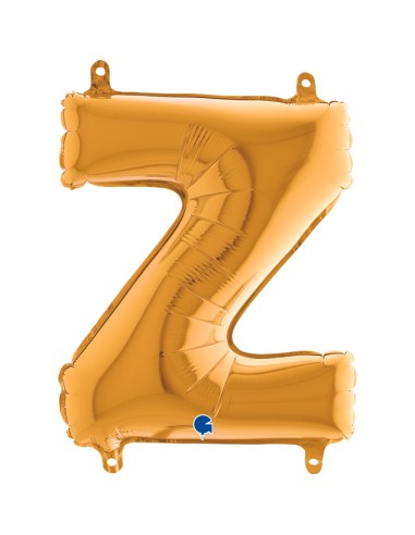 PALLONE MYLAR LETTERA " Z " ORO CM.35H - L'Officina delle feste