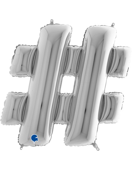 PALLONE MYLAR MEGA - ARGENTO 102CM - L'Officina delle feste