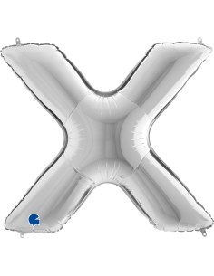 PALLONE MYLAR MEGA LETTERA "X" ARGENTO - L'Officina delle feste 2