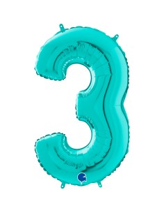 PALLONE MYLAR MEGA N. 3 TIFFANI 102CM - L'Officina delle feste 2