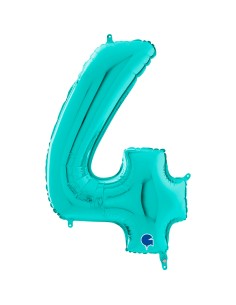 PALLONE MYLAR MEGA N. 4 TIFFANI 102CM - L'Officina delle feste 2