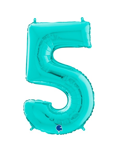 PALLONE MYLAR MEGA N. 5 TIFFANI 102CM - L'Officina delle feste