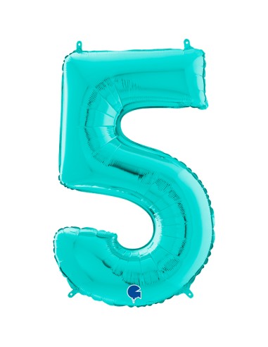 PALLONE MYLAR MEGA N. 5 TIFFANI 102CM - L'Officina delle feste