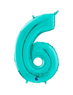 PALLONE MYLAR MEGA N. 6 - 9 TIFFANI 102CM - L'Officina delle 2