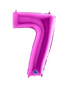 PALLONE MYLAR MEGA N. 7 FUXIA 102CM - L'Officina delle feste 2