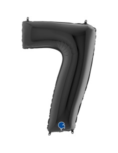 PALLONE MYLAR MEGA N. 7 NERO 102CM - L'Officina delle feste 2