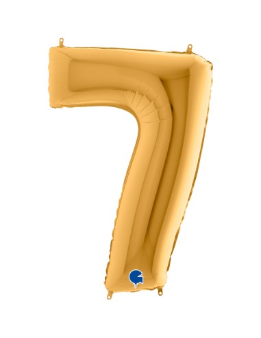 PALLONE MYLAR MEGA N. 7 ORO 102CM - L'Officina delle feste