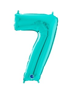 PALLONE MYLAR MEGA N. 7 TIFFANI 102CM - L'Officina delle feste 2