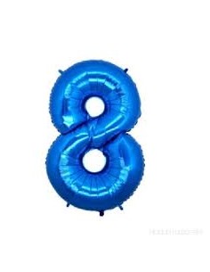 PALLONE MYLAR MEGA N. 8 BLU CM. 102 - L'Officina delle feste 2