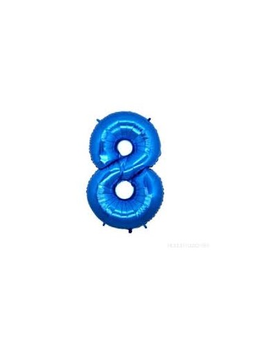 PALLONE MYLAR MEGA N. 8 BLU CM. 102 - L'Officina delle feste