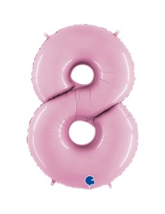 PALLONE MYLAR MEGA N. 8 ROSA 102CM - L'Officina delle feste 2