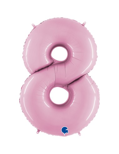 PALLONE MYLAR MEGA N. 8 ROSA 102CM - L'Officina delle feste