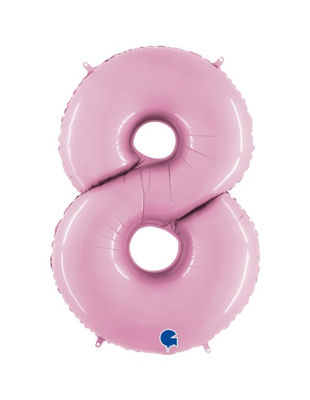 PALLONE MYLAR MEGA N. 8 ROSA 102CM - L'Officina delle feste PALLONE MYLAR MEGA N. 8 ROSA 102CM - L'Officina delle feste