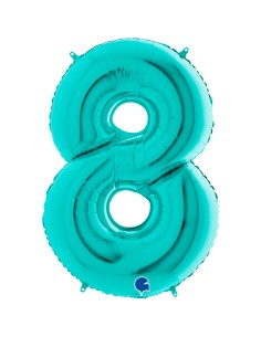 PALLONE MYLAR MEGA N. 8 TIFFANY 102CM - L'Officina delle feste 2