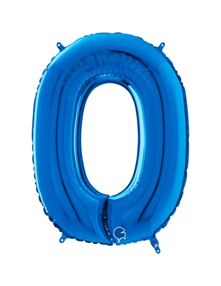 PALLONE MYLAR MEGA NUMERO N. 0 BLU 102CM - L'Officina delle PALLONE MYLAR MEGA NUMERO N. 0 BLU 102CM - L'Officina delle