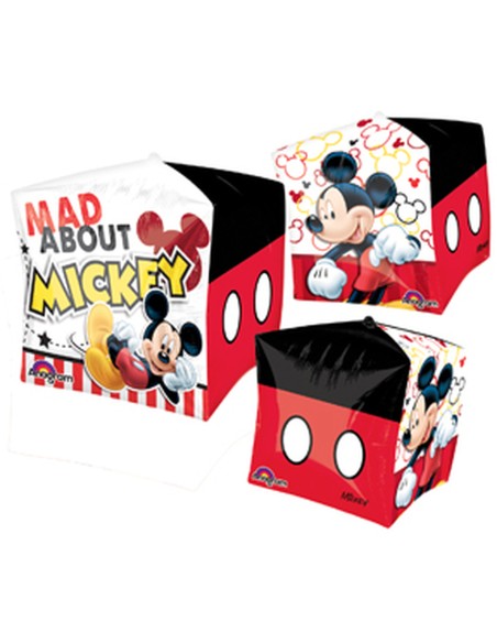 PALLONE MYLAR MICKEY CUBEZ 38X38CM 1PZ - L'Officina delle feste