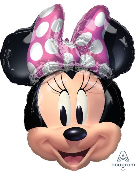 PALLONE MYLAR MINNIE TESTA NEW 63X55 - L'Officina delle feste PALLONE MYLAR MINNIE TESTA NEW 63X55 - L'Officina delle feste