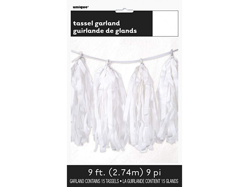 GARLAND TISSUE TASSLE WHITE