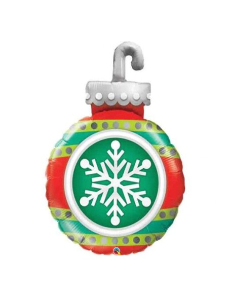 PALLONE MYLAR PALLA DI NATALE 35" CM. 89 - L'Officina delle