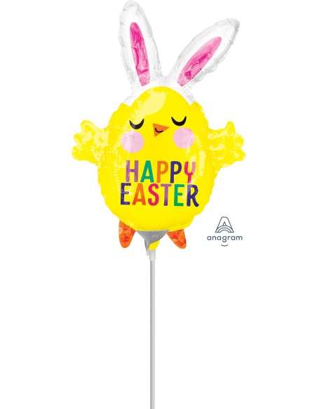 PALLONE MYLAR PULCINO HAPPY EASTER 35CM - L'Officina delle feste PALLONE MYLAR PULCINO HAPPY EASTER 35CM - L'Officina delle feste