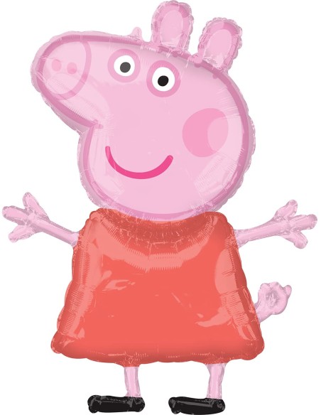 PALLONE MYLAR SAGOMA PEPPA PIG 63X81CM - L'Officina delle feste PALLONE MYLAR SAGOMA PEPPA PIG 63X81CM - L'Officina delle feste