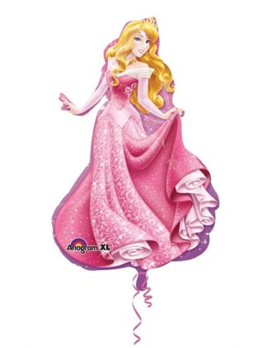 PALLONE MYLAR SAGOMA PRICIPESSA AURORA 58X86CM - L'Officina