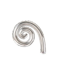PALLONE MYLAR SPIRALINA ARGENTO 14" 5PZ - L'Officina delle feste 2