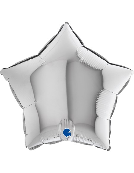 PALLONE MYLAR STELLA 18" ARGENTO 45CM - L'Officina delle feste PALLONE MYLAR STELLA 18" ARGENTO 45CM - L'Officina delle feste