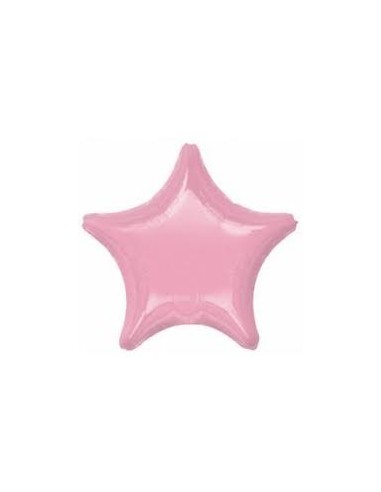 PALLONE MYLAR STELLA 18" ROSA PASTEL PINK45CM - L'Officina
