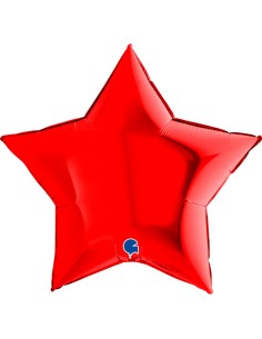PALLONE MYLAR STELLA 36" ROSSO 91CM - L'Officina delle feste 2
