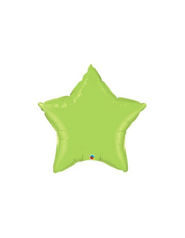 PALLONE MYLAR STELLA 9" VERDE MELA 23CM - L'Officina delle feste