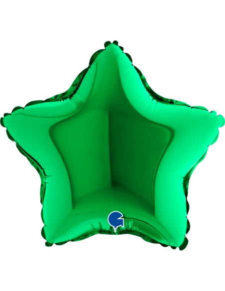 PALLONE MYLAR STELLA 9" VERDE 23CM - L'Officina delle feste