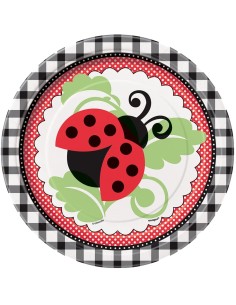 PIATTO 18CM 8PZ COCCINELLE - L'Officina delle feste 2