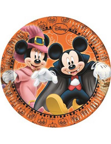 PIATTO 20 CM 8PZ MICKEY HALLOWEEN - L'Officina delle feste