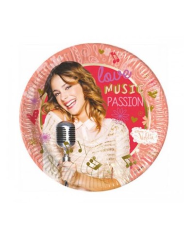 Piatto 23 cm busta 8 *Violetta MUSIC PASSION - L'Officina delle