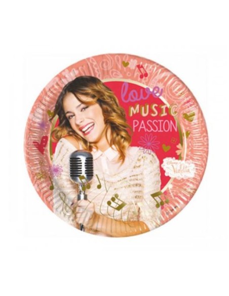 Piatto 23 cm busta 8 *Violetta MUSIC PASSION - L'Officina delle