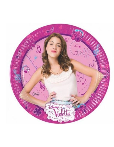 Piatto 23 cm busta 8 Violetta - L'Officina delle feste