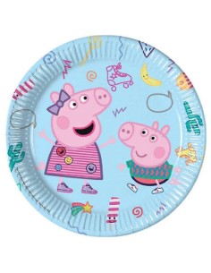 Piatto 23 cm Peppa Pig Messy 8 pz - L'Officina delle feste 2