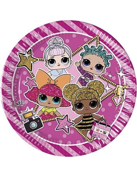 PIATTO 23CM LOL SURPRISE 8PZ - L'Officina delle feste