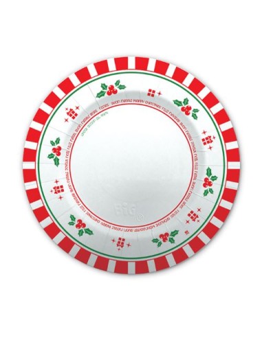 PIATTO 8PZ CM.25 NATALE 2017 - L'Officina delle feste