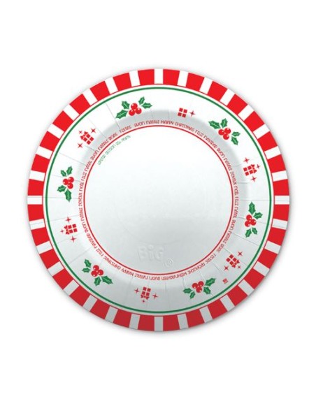 PIATTO 8PZ CM.25 NATALE 2017 - L'Officina delle feste