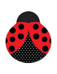 PIATTO A FORMA COCCINELLE CM. 23 PZ. 8 - L'Officina delle feste 2