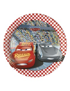 PIATTO CARTA 20 CM 8 PZ CARS 3 - L'Officina delle feste 2