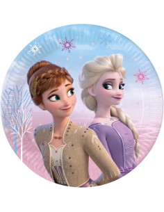 PIATTO CARTA 20CM FROZEN II WIND SPIRIT 8PZ - L'Officina delle 2
