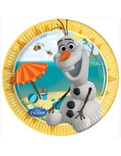 PIATTO CARTA 20CM OLAF FROZEN 8PZ - L'Officina delle feste 2