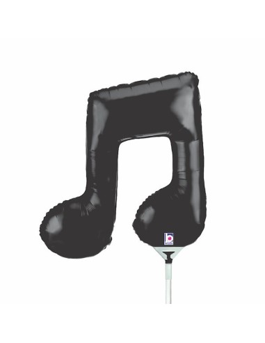 PALLONE NOTA MUSICALE NERA 30CM/14" - L'Officina delle feste