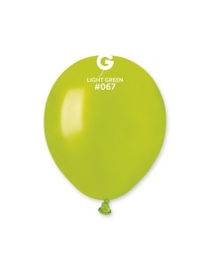PALLONI LATTECE 5" PZ.100 VERDE LIME PERLATO - L'Officina delle 2