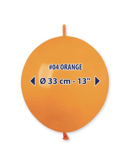 PALLONI LATTICE 13" LINK PAST.ARANCIO 100PZ - L'Officina delle